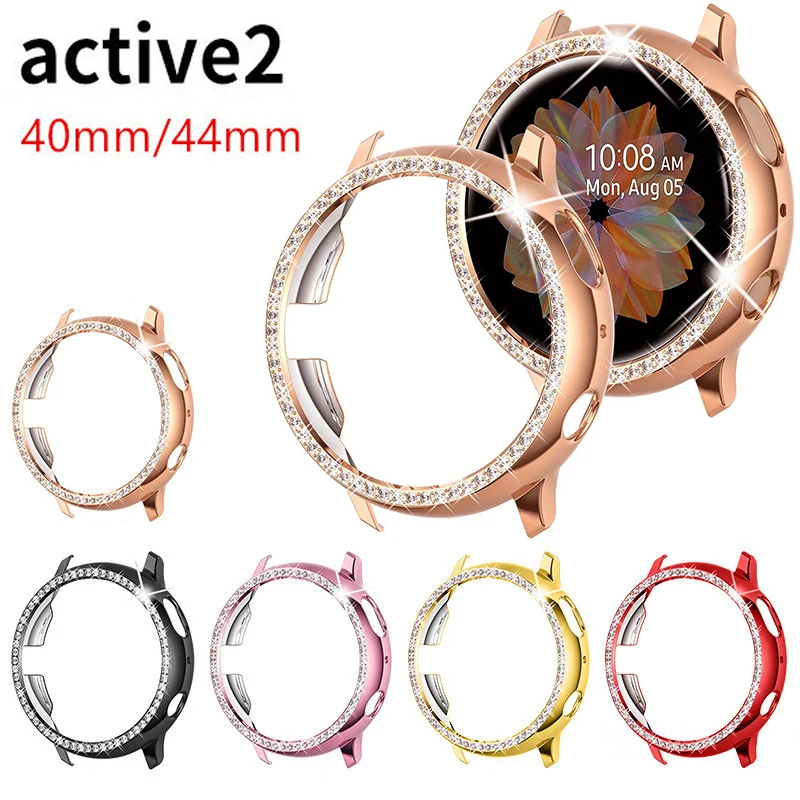 case for Samsung galaxy watch active 2 40mm 44mm bumper Protector HD Full coverage Screen Protection case