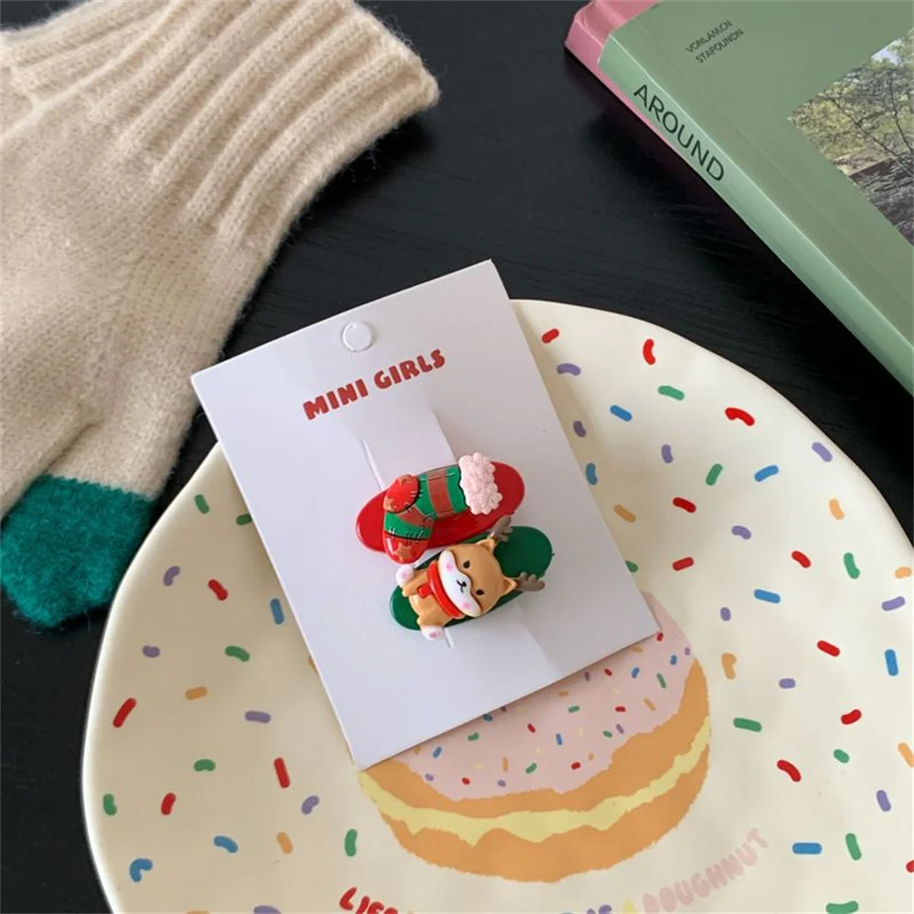 Cartoon Hairpin Unique Suitable For Of All Ages Security Versatile And Stylish Festive Reindeer Hairpin Side Clip Striking