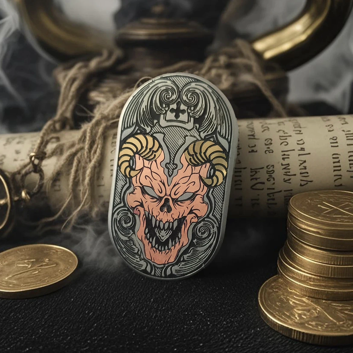 Fidget ritmo háptico slider spinner edc brinquedos de aço inoxidável sensorial alívio do estresse foco tdah