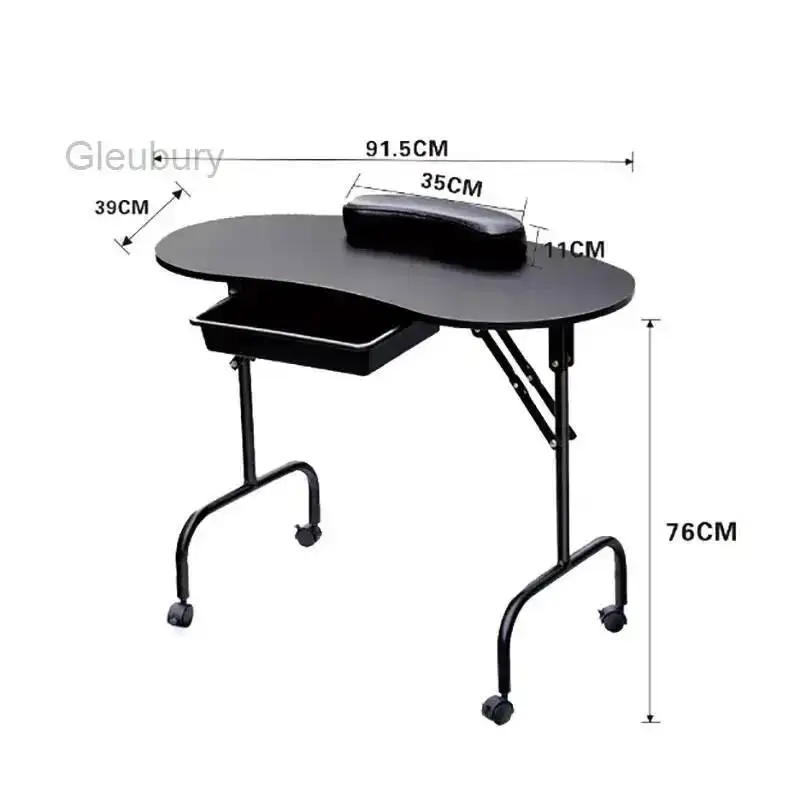 Beauty Portable Professional Foldable Manicure Tables Trendy Modern Luxury Nail Tables Simple Design Table Manucure Furniture