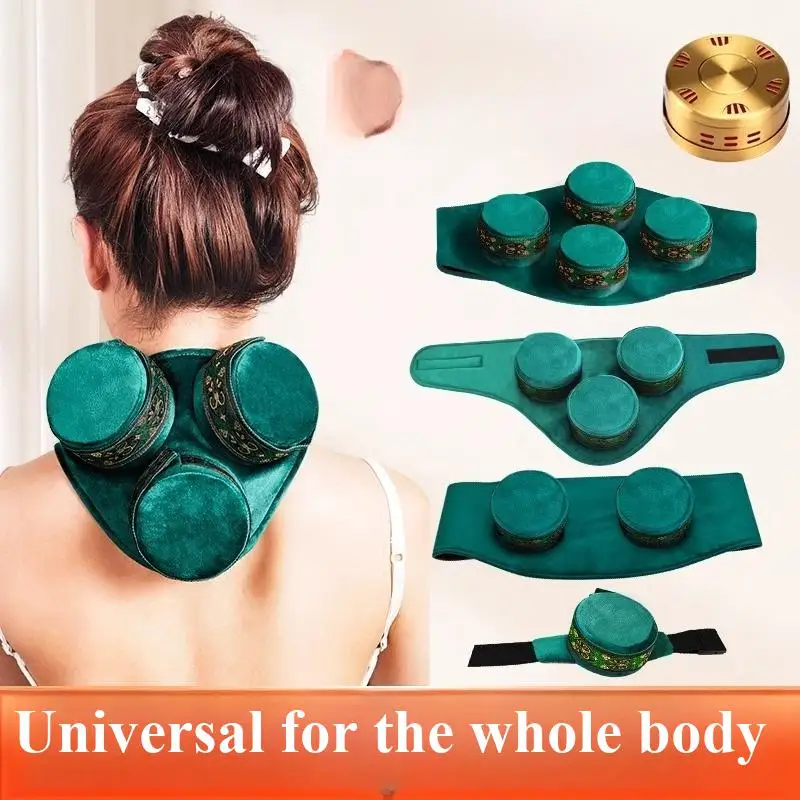 

Бездымный медный мокса-бокс, очиститель, медный инструмент для лечения прижигания, отлично подходит для талии, шеи, колена, плеч, спины, Ai Jiu