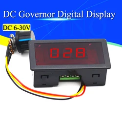 DC Governor Digital Display 12V24V Reducer Motor High Power Speed Regulating Switch PWM Poleless Speed Regulating Control Board