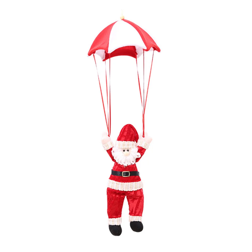 

1 pc Small Parachute Hanging Ornament Santa Claus Christmas Tree Decoration For Home Hotel Restaurant Xmas Party Craft Supplies