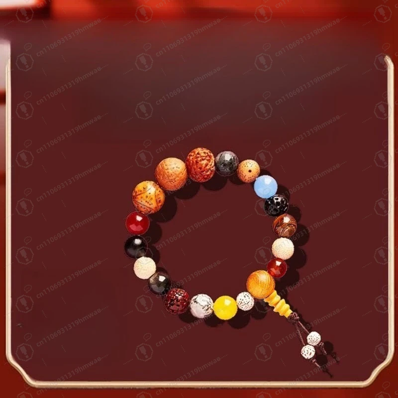 

Eighteen-seed Bodhi Bracelet 18-son White Jade Bodhi Multi-treasure Bracelet, Buddha Beads, Student Plate Play Bracelet