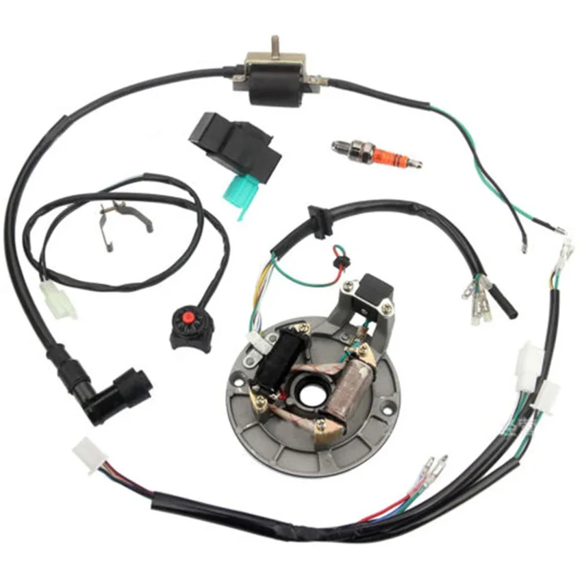 

Ignition Coil Magneto Stator Wiring Harness Fit For 50cc 70cc 110cc 125cc 4 Stroke Dirt Bikes