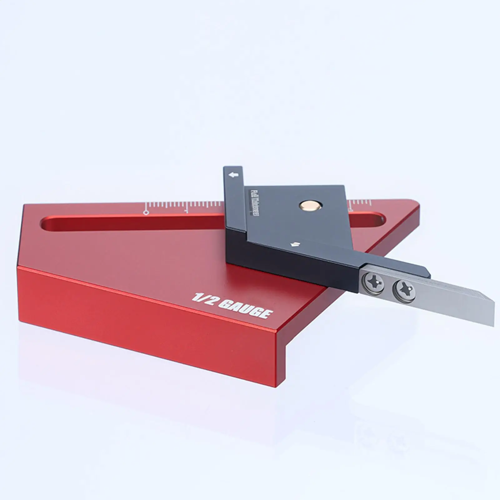 Center Gauge Center Offset Marking Tool Aluminum Alloy Precision Compact Scriber Fit Less Than 58mm Thick for Engineering