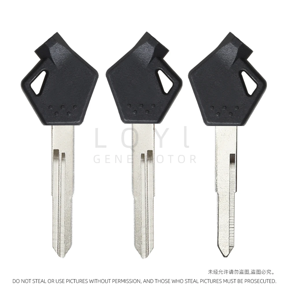 12Pcs New Blank Key Motorcycle Replace Uncut Keys For SUZUKI Qingqi UU UY 125 Little Dolphin motorcycle key embryo