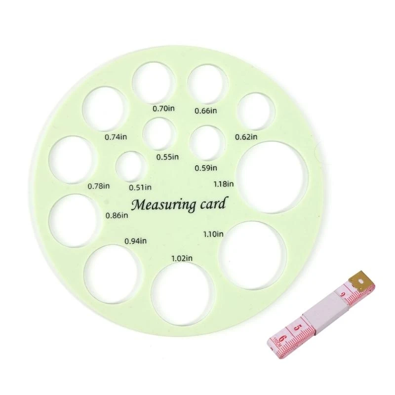 

J15U Silicone Nipple Measuring Card Breast Flange Circle Ruler Sizing Tools