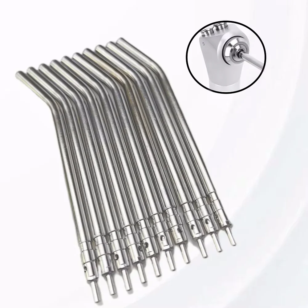 

10 шт. стоматологические насадки для распыления воздуха и воды-насадки из нержавеющей стали, 3-ходовые насадки для шприцев для обслуживания стоматологических блоков и ухода за инструментами