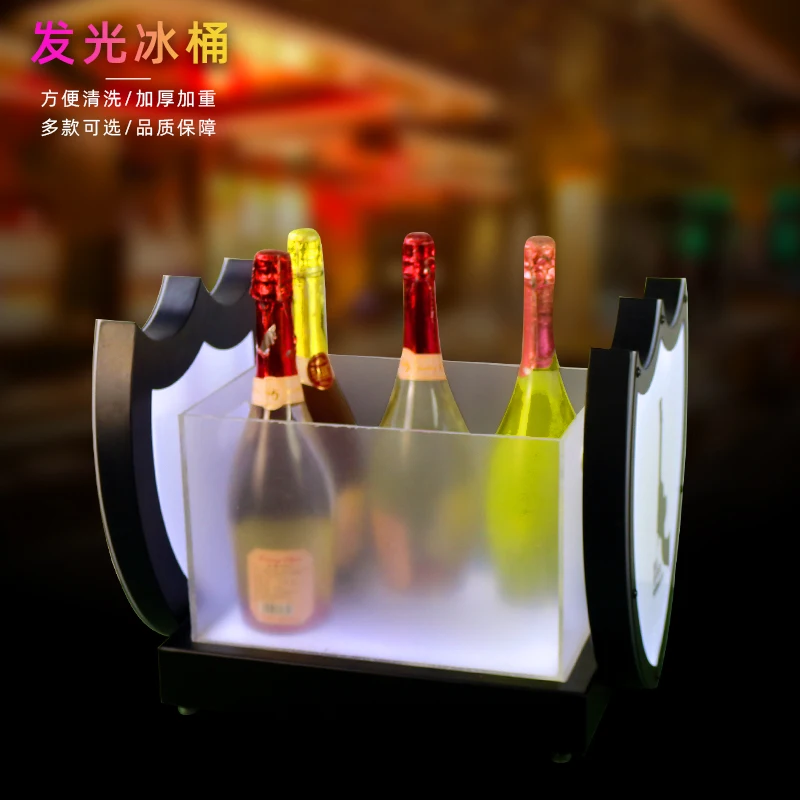 Customized Bar Champagne King Luminous Beer Barrel Champagne Barrel KTV Nightclub Rechargeable Luminous Ice Bar Party Decoration