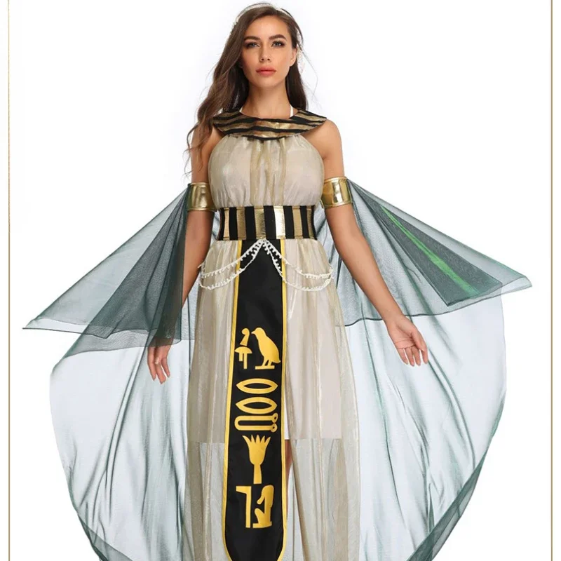 Halloween altes Ägypten ägyptisches Pharao Kostüm für Männer König Cleopatra Königin Cosplay Karneval Party mittelalter liches Paar Party kleid