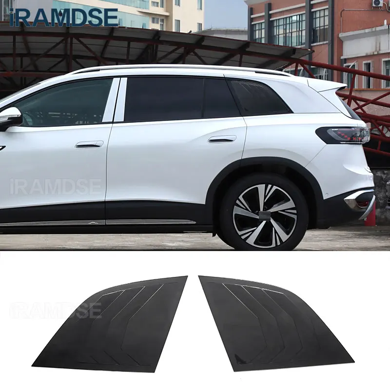 Quarter Side Window Louver for Volkswagen ID6 Scoop Cover Vent Carbon Surface ID.6 Spoiler 2021-2024 Decorative Accessories