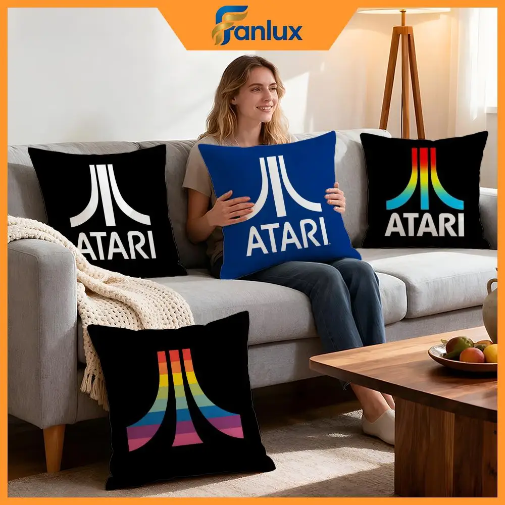 Capa de almofada da marca Atari, 4 peças, capas decorativas, capa de almofada macia para decoração de sofá, 40x40, 45x45, fronhas