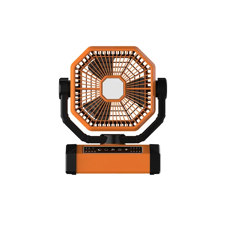 

Remote Control Rechargeable Lithium Battery 12 Patio Outdoor Fan with Light Emitting Diode 20000mAh Camping Fan