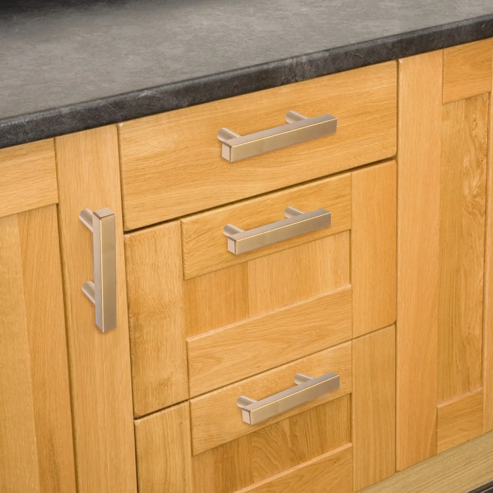 

5Pcs Style Drawer Pull Handles Strong Cabinet Door Handles for Kitchen Furniture Cupboard Wardrobe Door Handle