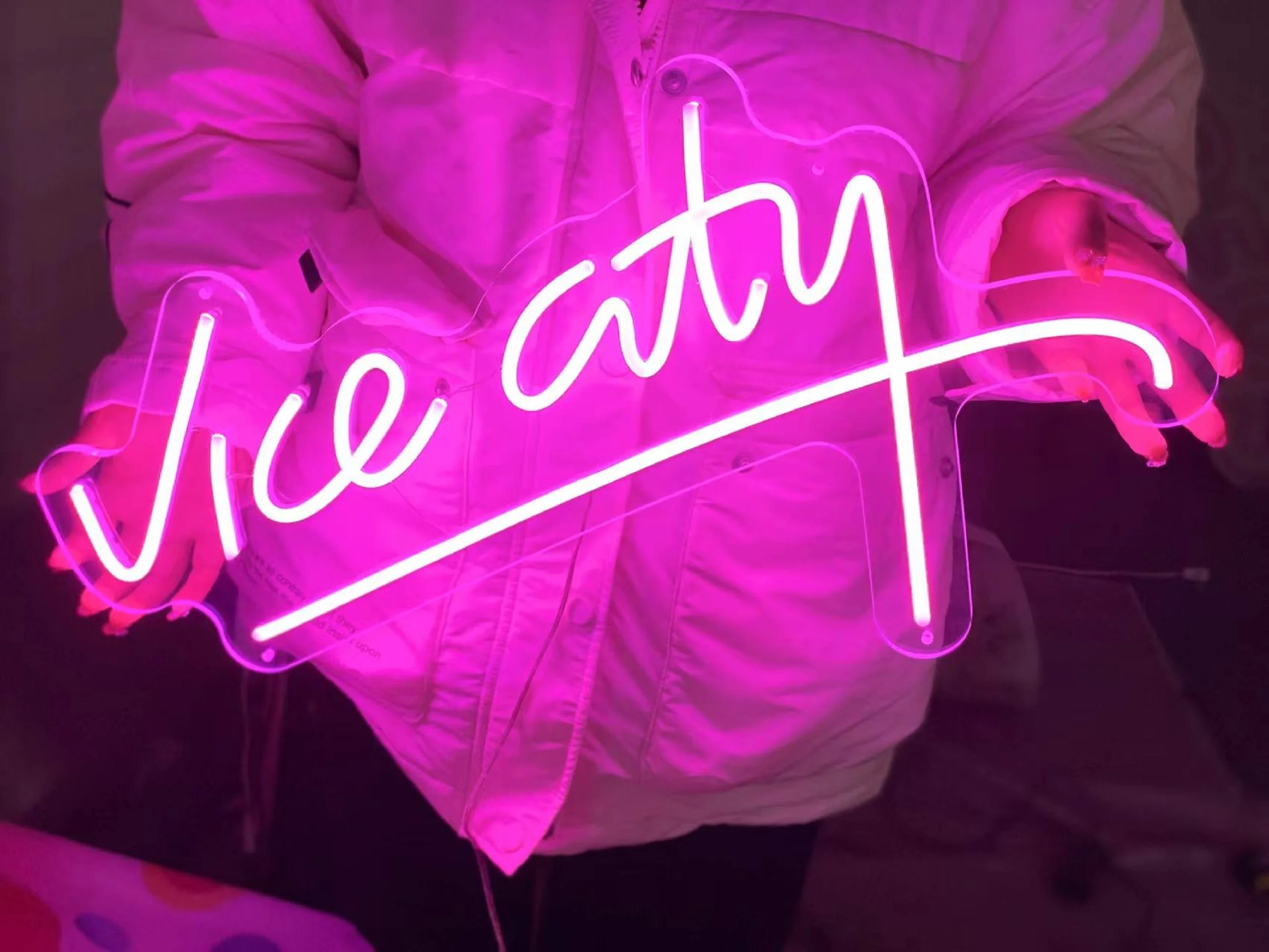 Custom Vice City LED Neon Logo Light USB Indoor Bedroom Decoration Visual Bar Wall Light Up Sign Neon Decor Neonlamp for Room