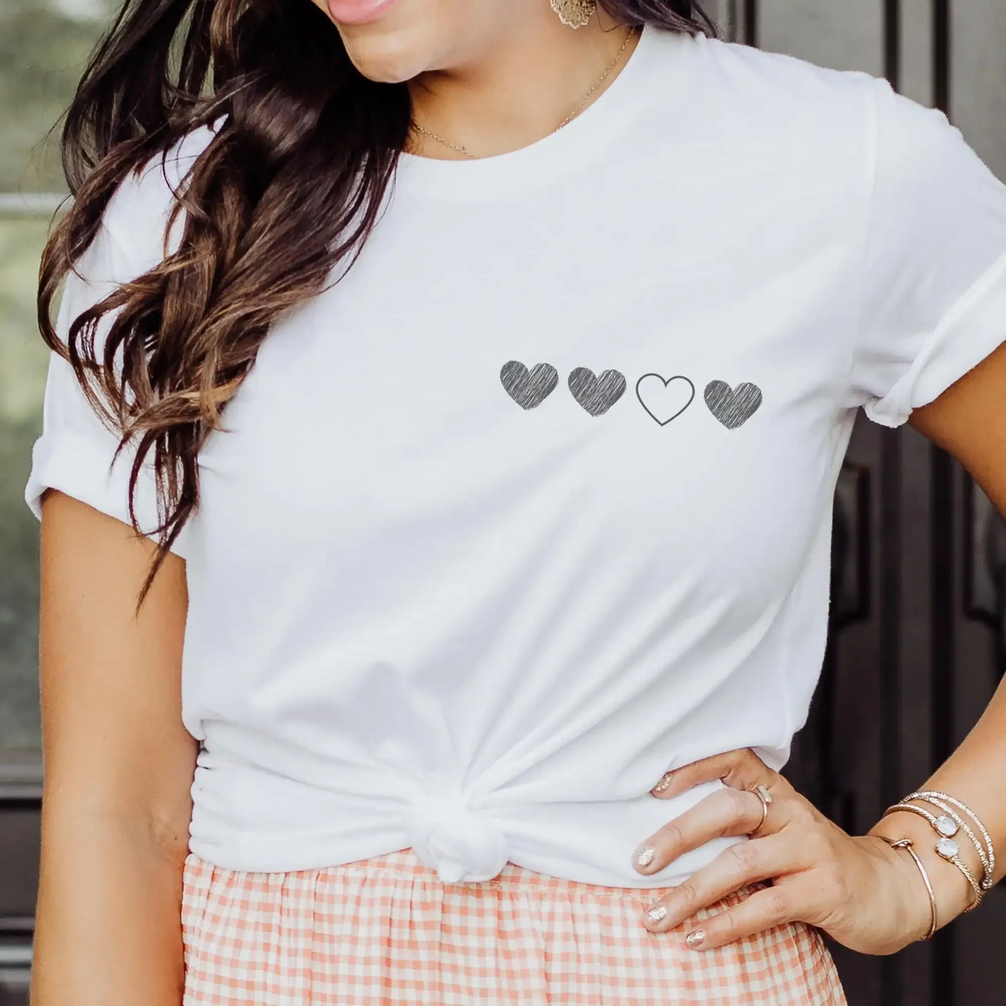 One in Four Miscarriage T Shirt Minimalist Pregnancy Loss 1 4 Awareness Crew Neck Infertility