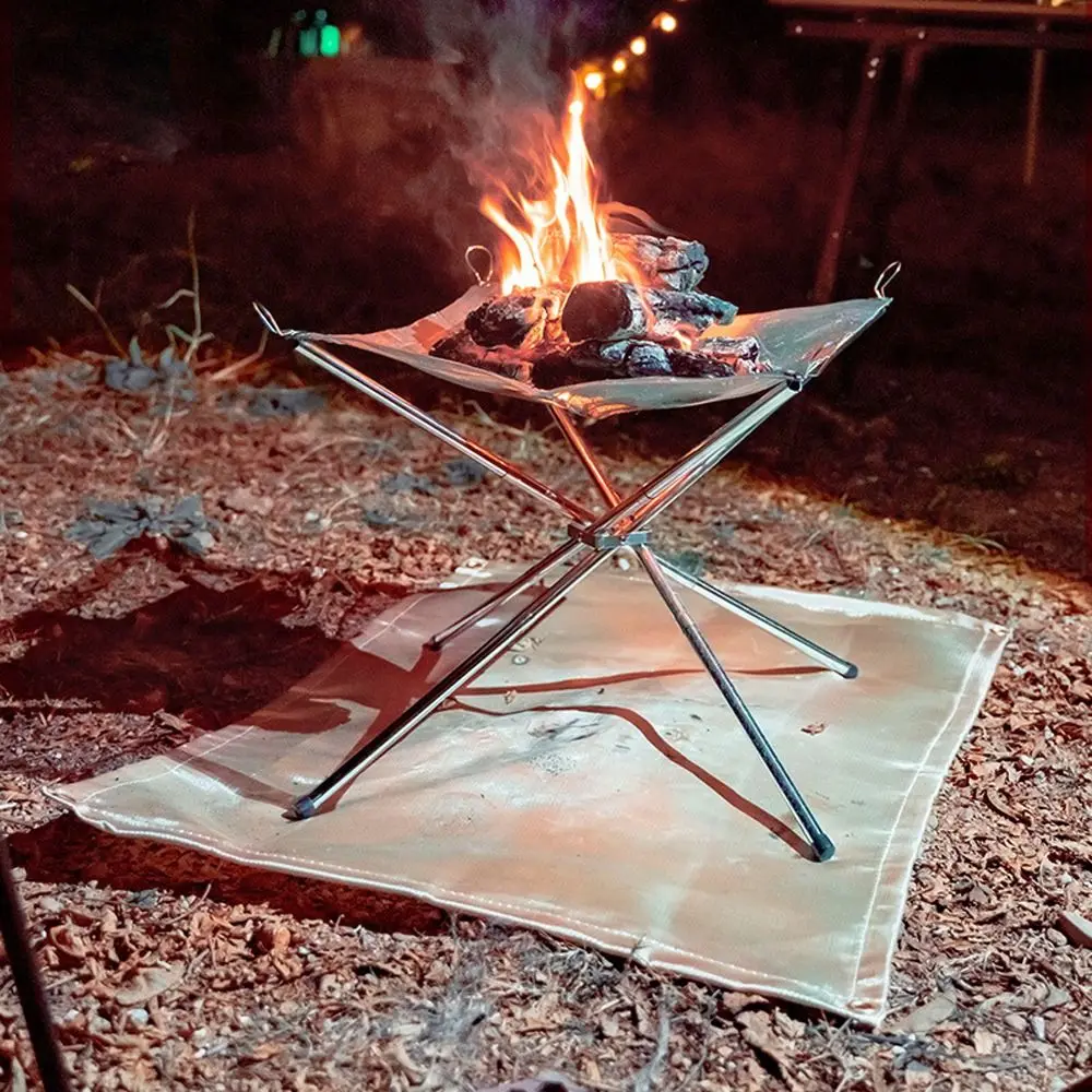 Blanket Picnic Barbecue Cloth Outdoor Hiking Picnic Barbecue Fire Blanket Insulation Pad Fireproof Mat Camping Fireproof Cloth