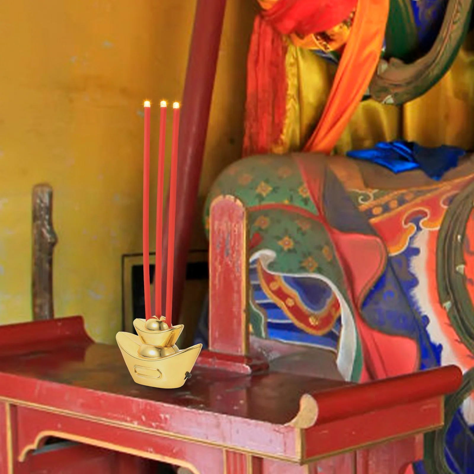 

2Pcs Electronic Incense Burner LED Smokeless Censer Aromatherapy Stove Home Offering Sacrificial Supplies Incense Burner