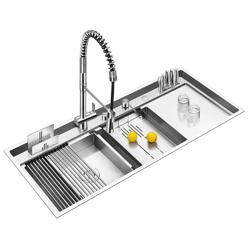 

Kitchen stainless steel, large sink, oversized single sink, multi-functional vegetable sink
