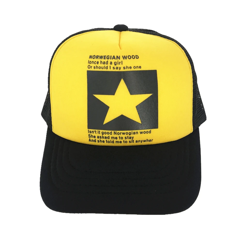 XaYbZc Fashion Five Star Pattern Baseball Cap Women Outdoor  Breathable Men  Summer Mesh Hat Snapback Gorras image 3