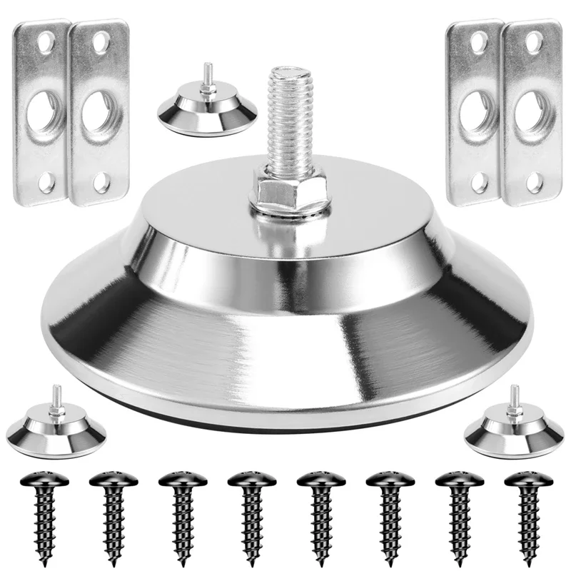 4 PCS Billiard/Pool Table Leg Levelers 5 Inch Metal Game Table Leg Levelers Heavy Duty Leveling Feets For Pool Table