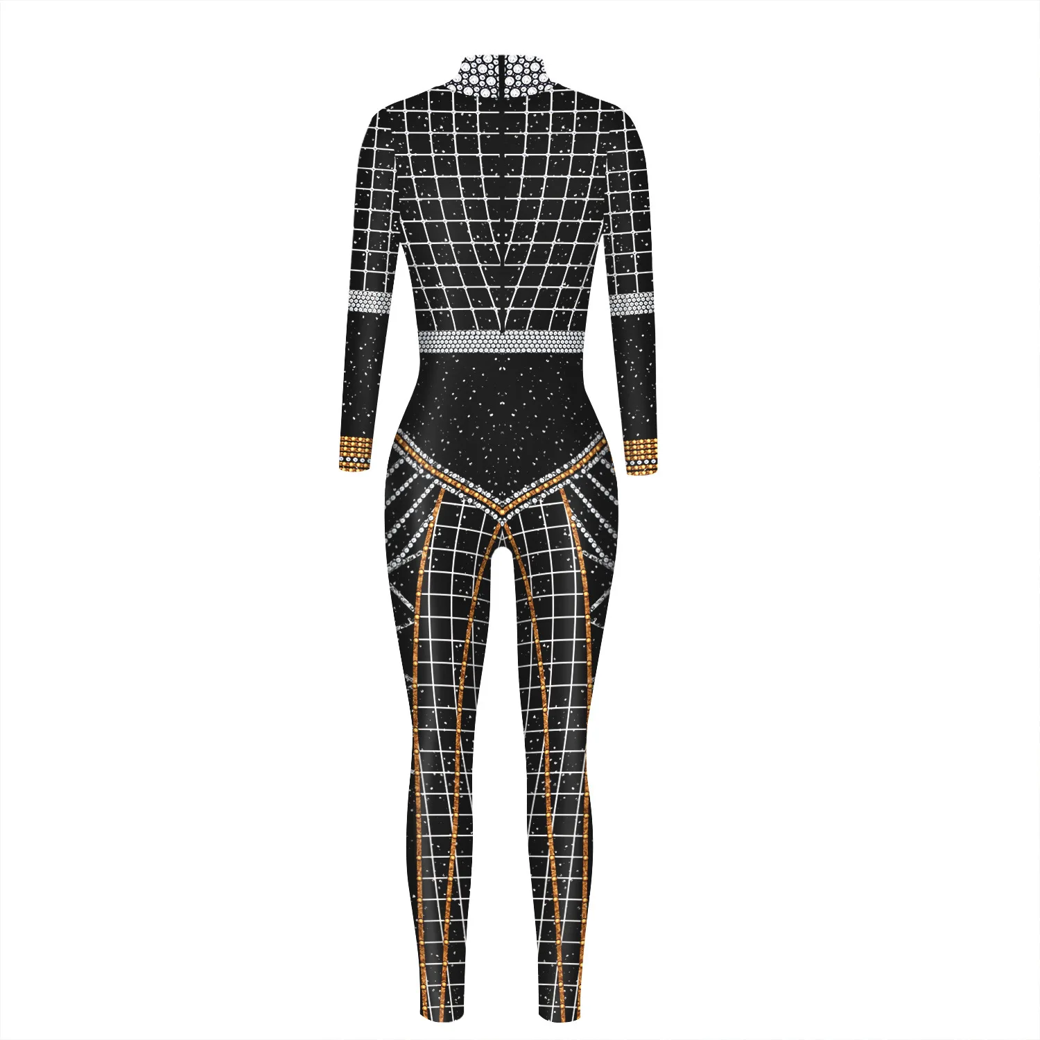 Roboter-Punk-Jumpsuit Catsuit Sexy Damen Cosplay Kostüme Zentai Karneval Halloween Bühnenauftritt Aerial Yoga Bodysuit 2026 – Detail 8