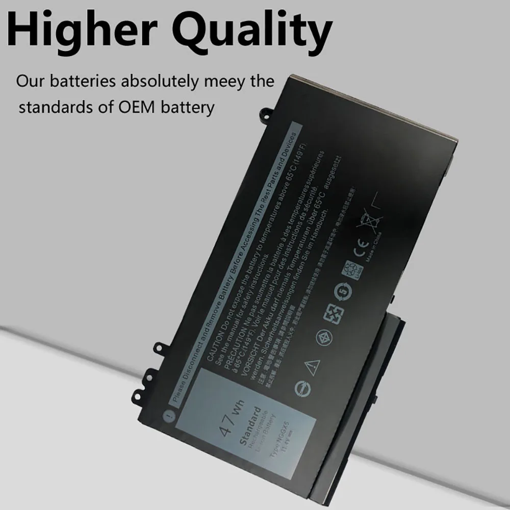 NGGX5 JY8D6 954DF 0JY8D6 451-BBUM RDRH9 Replacement Laptop Battery Compatible with DELL Latitude E5270 E5470 E5570 E5550 M3510