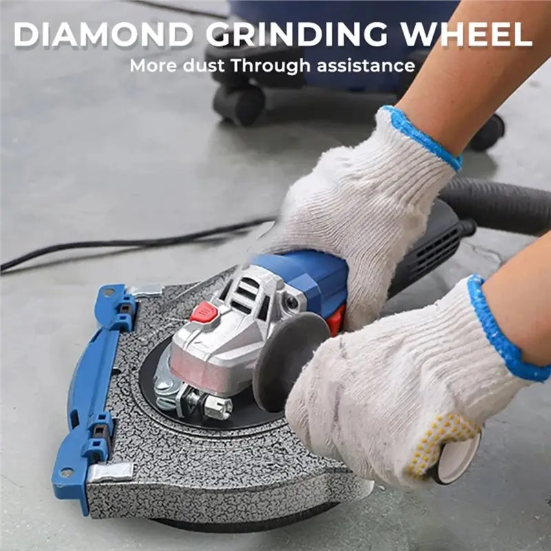 ABJO-حماية بدون غبار 125 مللي متر كفن غبار ألومنيوم لطاحونة الزوايا مع عجلة طحن 125 مللي متر