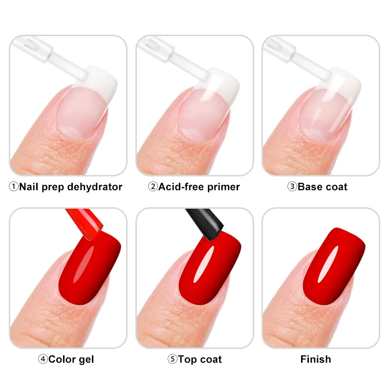 Profession eller natürlicher Nagelprep-Dehydrator und nagels äure freies Primer-Set, schnell luft trocken für Gel politur