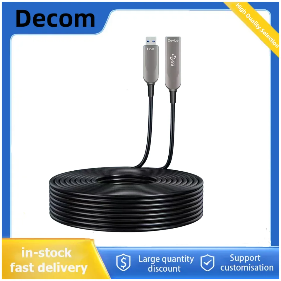 

10m 30m 50m AOC Optical USB 3.0 Extension Cable 5Gbps Backward Compatible with USB2.0 for HDD Enclosure Digital Camera Keyboards