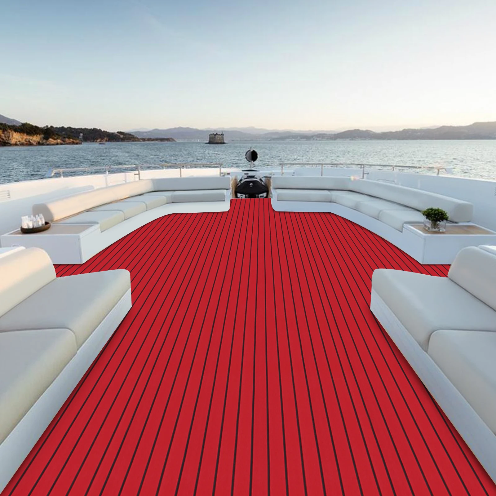 

EVA Foam Floor Mat-94.5x35.4in Anti-Slip Waterproof, Self-Adhesive 6mm Thick, Soundproof DIY Cuttable for Boat Yacht Gym Home