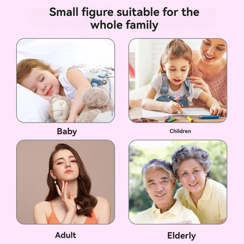 ABJO-Electric Nail Clippers Sharpener USB Rechargeable Safe For Babies To Adults Ideal Gift Rose Red