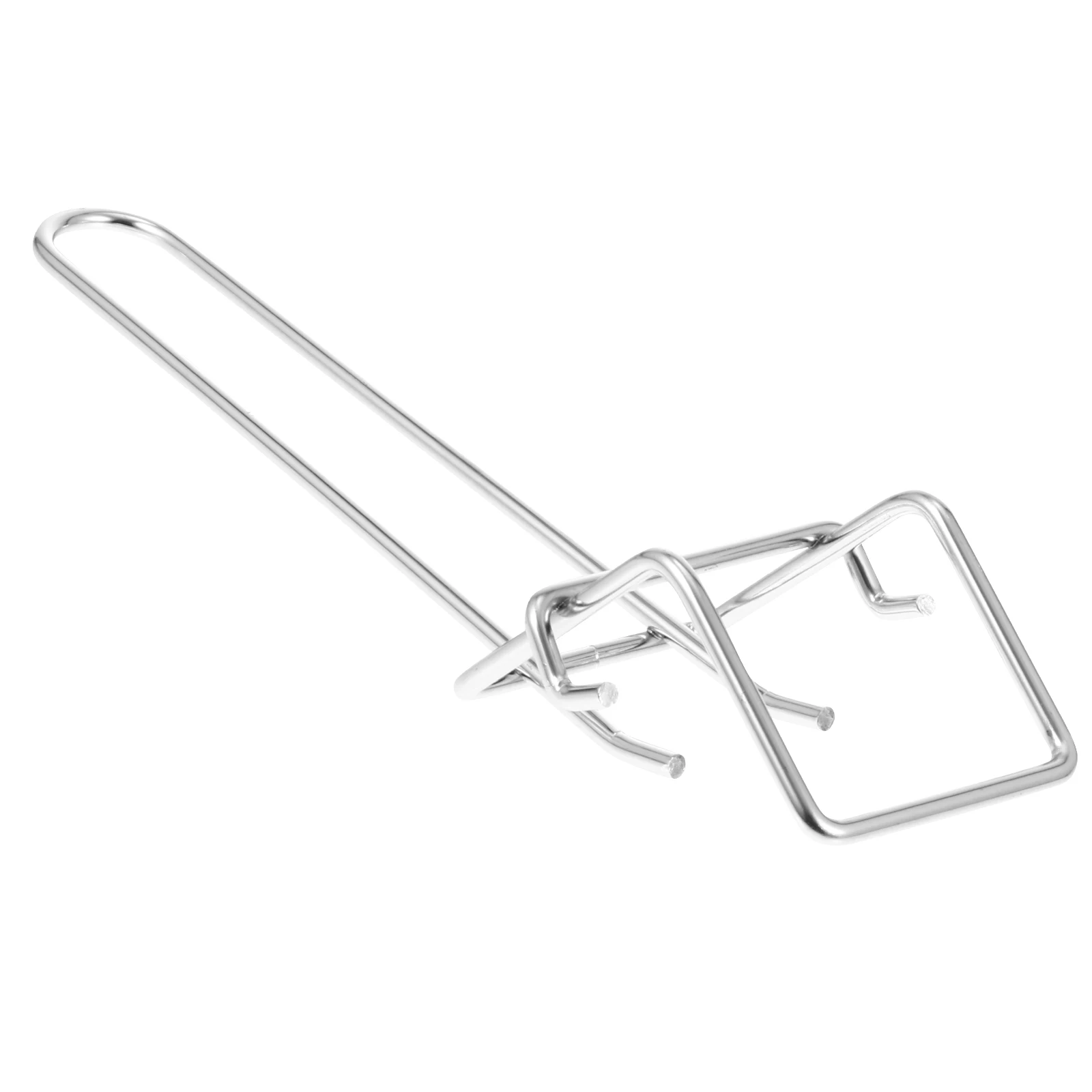 

1pc Stainless Steel Microwave Baking Pan Clamp Ergonomic Anti-Scald Gripper Kitchen Tray Tongs Home Restaurant Use