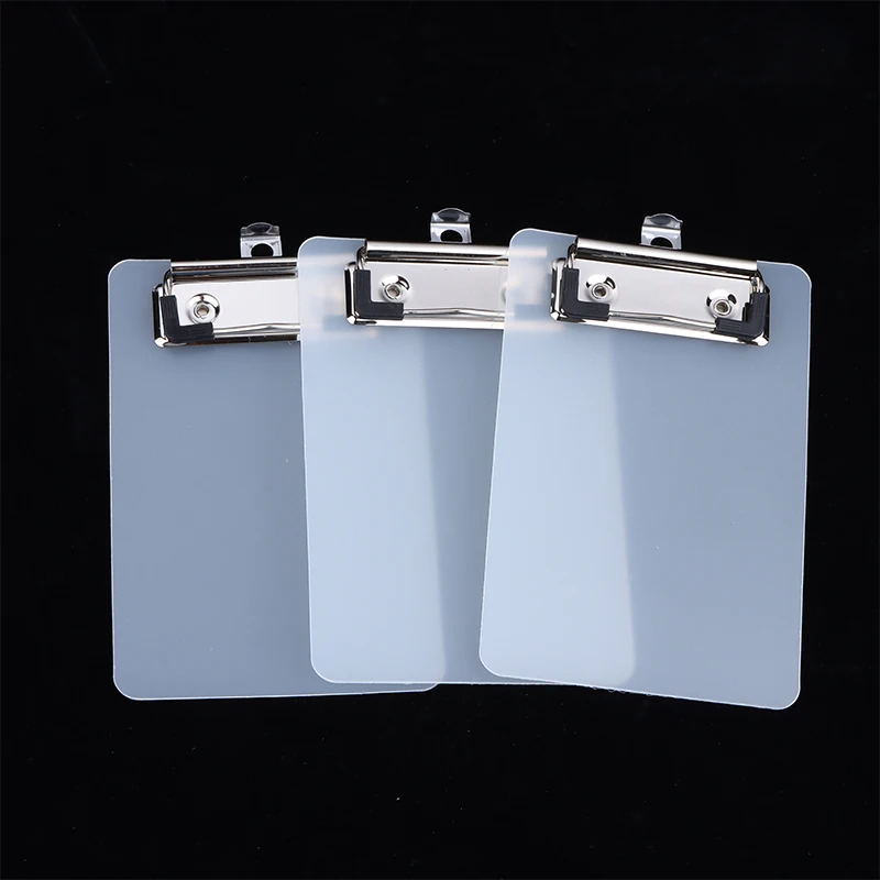 1/3Pcs Portable Clipboard Transparent with Hook for Office School Supplies Sturdy and Convenient