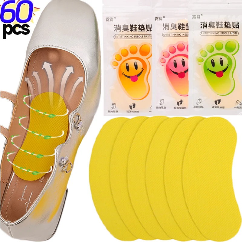 Shoes Odor Remover Deodorant Patches Lemon Peach White Tea Foot Soothing Insole Stickers Antibacterial Antiperspirant Foot Care