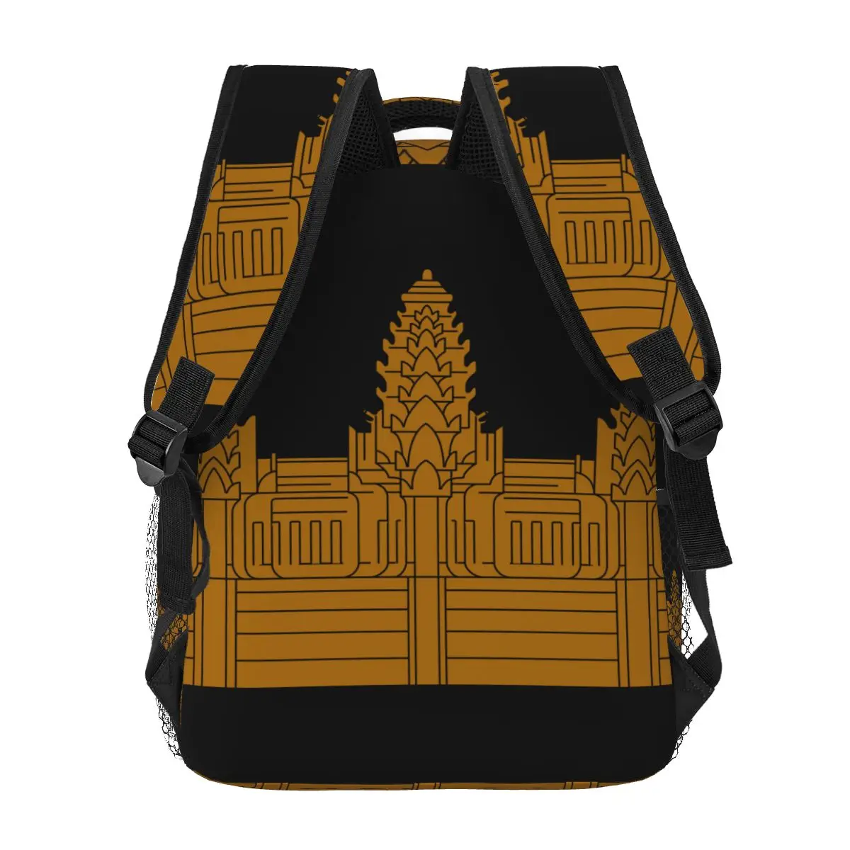 Sac à dos graphique unisexe Angkor Wat tiens mer CamBoss an Feel, sac d'ordinateur de voyage de loisirs pour étudiants