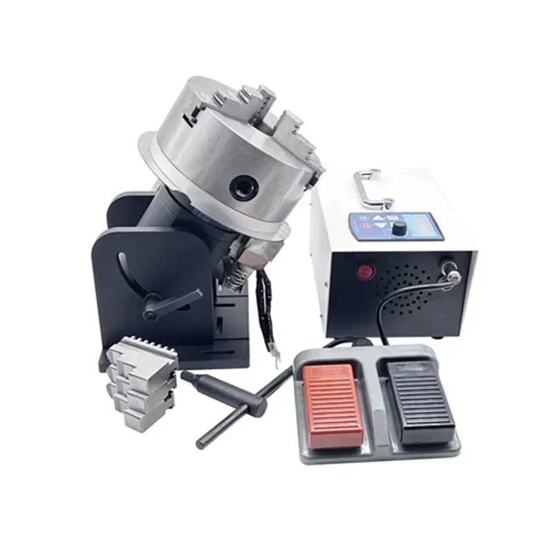 

Precision Electric Rotary Table Laser Hand Welding Argon Arc Welding Marking Machine Automatic Ring Seam Welding Positioner
