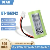 1PCS 2.4V 800mAh BT-166342 Rechargeable Ni-MH Battery For Cordless Phone BT166342 166342 BT283342 BT-266342 BT183342  BT283342