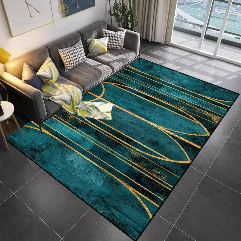 

Modern Abstract Marble Carpet for Living Room Decorations Sofa Table Area Rugs Customizable Non-slip Washable Bedroom Soft Mat