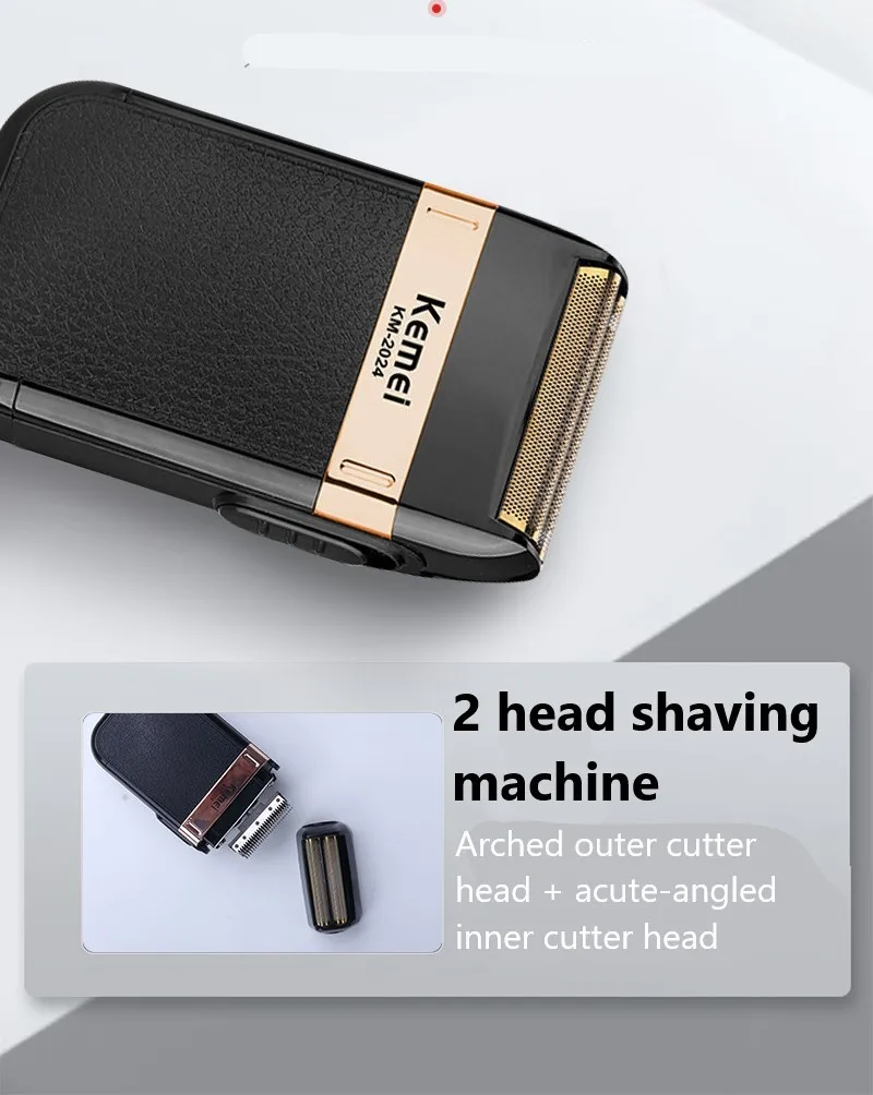 Kemei KM-2024 Razor Blade Shaver Head For Men's Electric Shaver KM-2024 Razor Mesh Blade Net Original Beard Shaving Parts