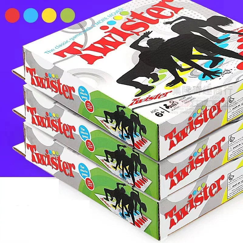 Twister-Jeux de fête multijoueurs pour la famille, jeux de fête pour enfants, jouets en polymères plus gros, plus de taches colorées, compatible