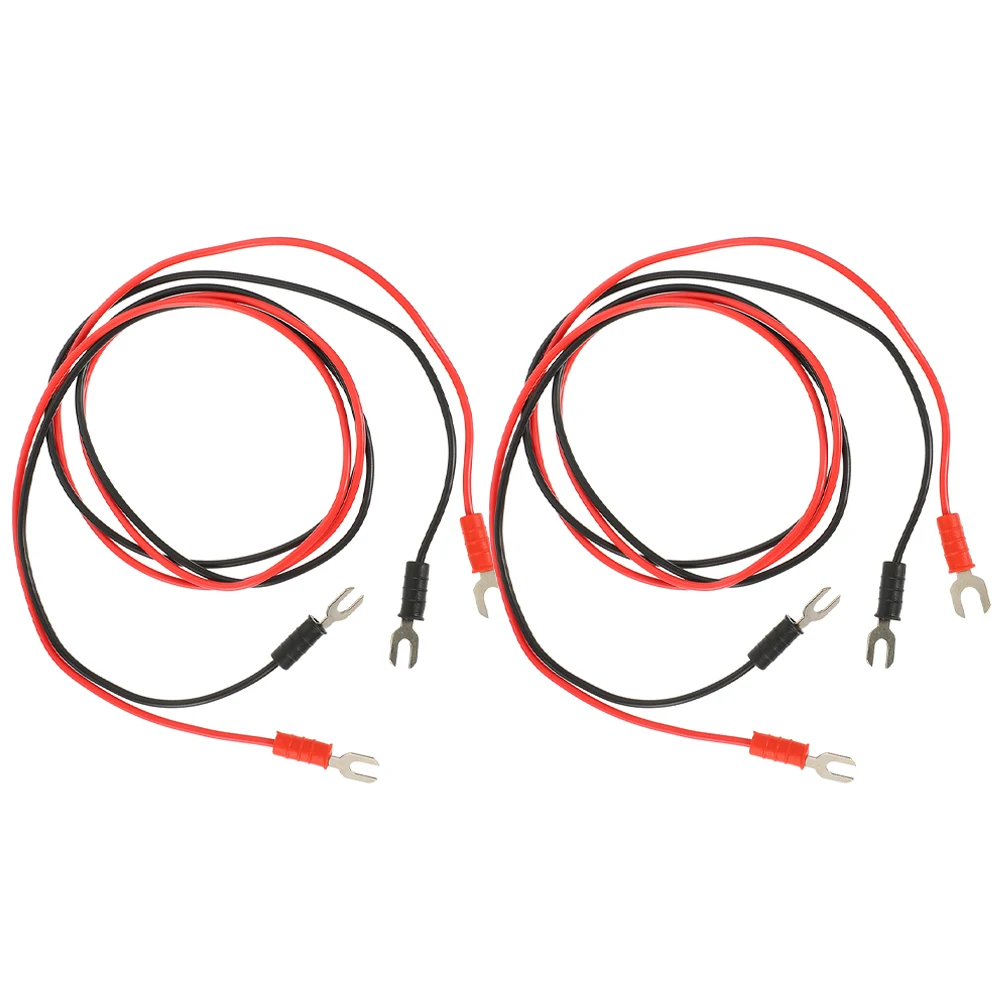 

4pcs U-Shaped Dual-Head Test Leads Copper Connecting Wires for Turntable Phonograph Grounding Cable Insulated PVC