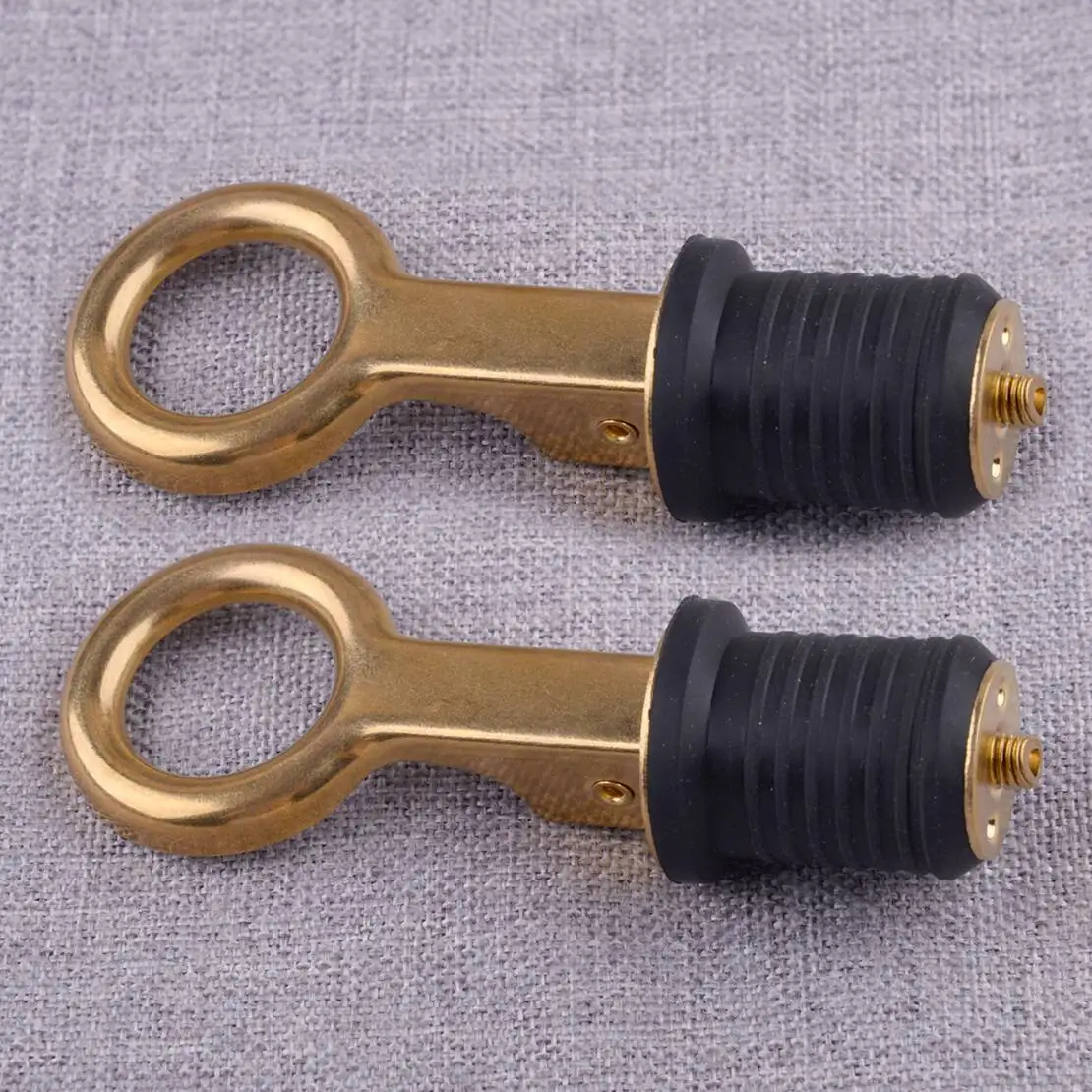 

2Pcs 25mm Marine Boat Rubber Brass Snap Flip Deck Sealing Drain Plug Durable