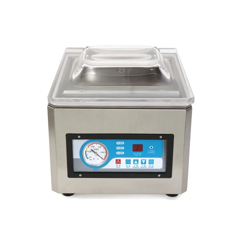 

DZ-260 Desktop Vacuum Sealer Machine for Industrial Fruit Meat Food - Keeps Dry And Wet Foods Fresh Packaging Sealing Machine