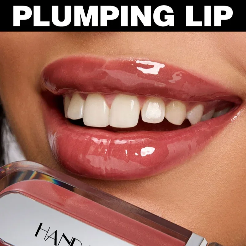 ลิปกลอสขิงเพิ่มความอวบอิ่ม ลิปกลอสเนื้อลิควิด ลิปกลอสใส ลิปสติกแบบกระจก บำรุงริมฝีปากให้ฉ่ำวาว ไม่หลุดลอก