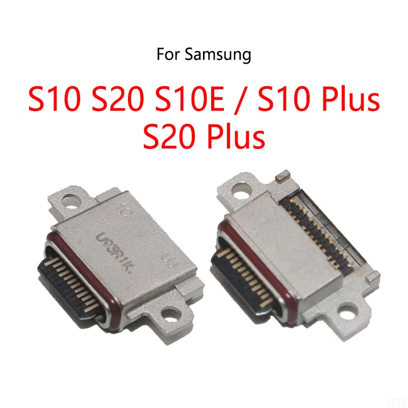 For Samsung Galaxy S10 G9700 / S10 Plus S10+ G9750 S10E Type-C USB Charging Dock Charge Socket Port Jack Plug Connector