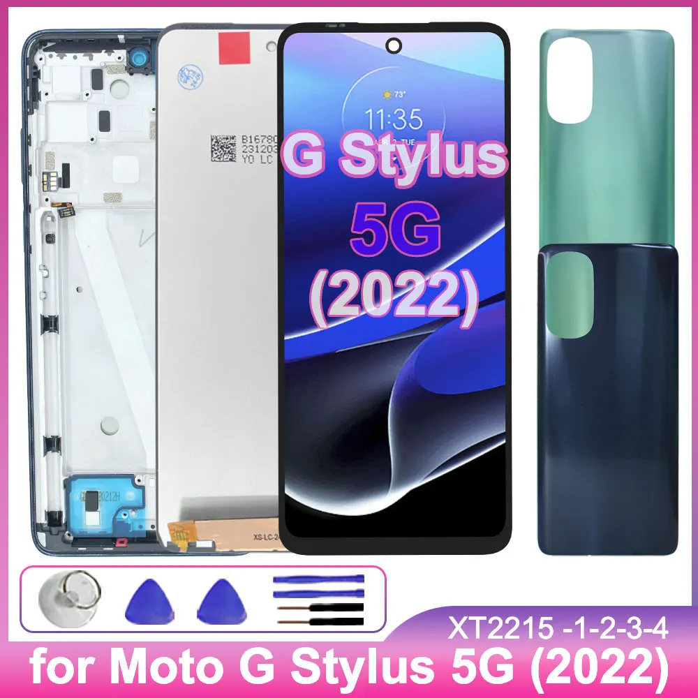 6.8 "lcd para motorola moto g stylus 5g 2022 display touch screen digitador assembléia para moto g stylus 5g 2022 XT2215-1-2-3-4