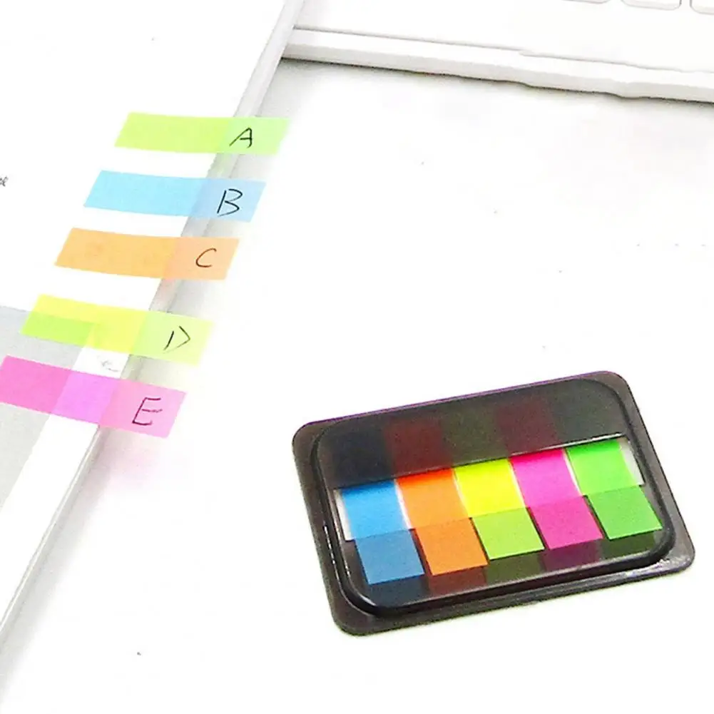 Linguette adesive 300 pezzi pennarelli per pagine appiccicose trasparenti impermeabili schede indice autoadesive adesivi per bandiere colore ricco piccolo Pop