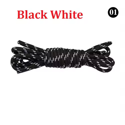 5MM Round Shoelaces Flower Dots Solid Laces Polyester Shoelaces Matching Sports Shoes Tooling Martin Boots Hiking Shoelaces - Image 17